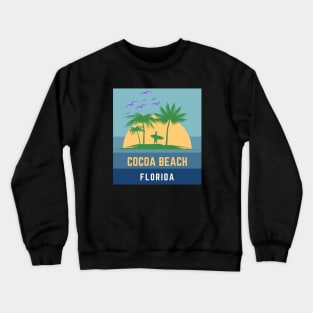 Cocoa Beach Florida Sunset Souvenir Crewneck Sweatshirt